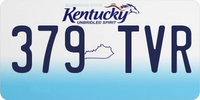 KY license plate 379TVR