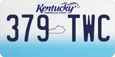 KY license plate 379TWC