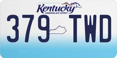 KY license plate 379TWD