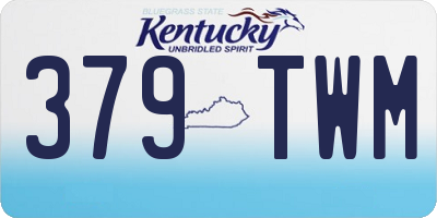 KY license plate 379TWM