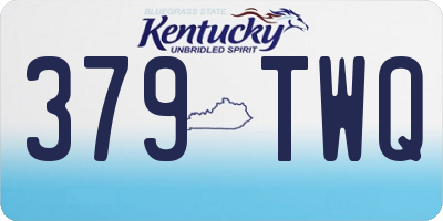 KY license plate 379TWQ