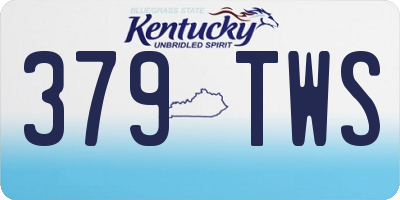 KY license plate 379TWS