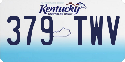 KY license plate 379TWV