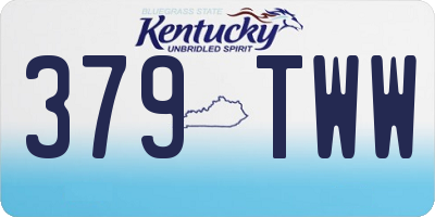 KY license plate 379TWW