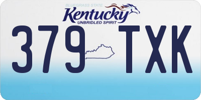 KY license plate 379TXK
