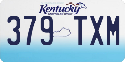 KY license plate 379TXM