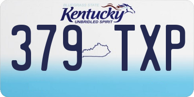 KY license plate 379TXP