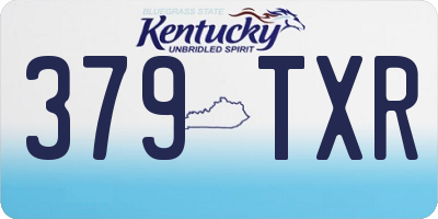 KY license plate 379TXR