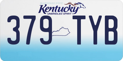 KY license plate 379TYB