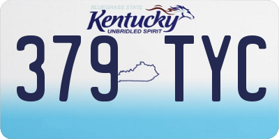 KY license plate 379TYC