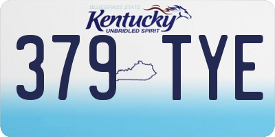 KY license plate 379TYE