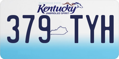 KY license plate 379TYH