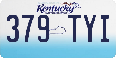 KY license plate 379TYI