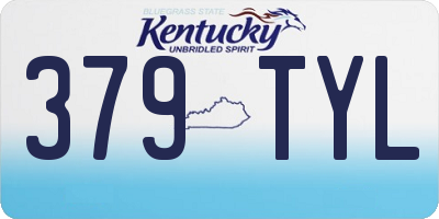 KY license plate 379TYL