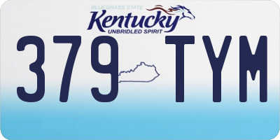 KY license plate 379TYM