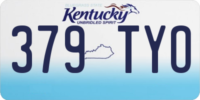 KY license plate 379TYO