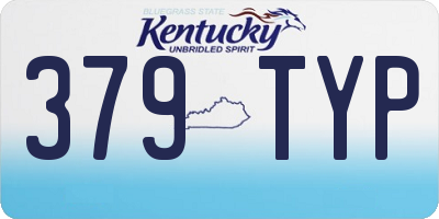 KY license plate 379TYP