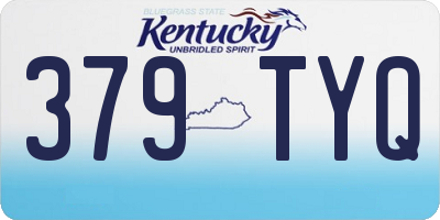 KY license plate 379TYQ
