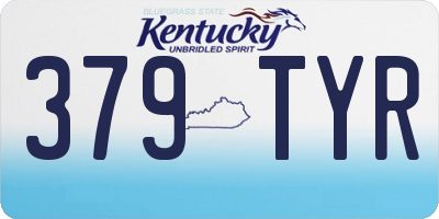 KY license plate 379TYR