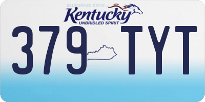 KY license plate 379TYT