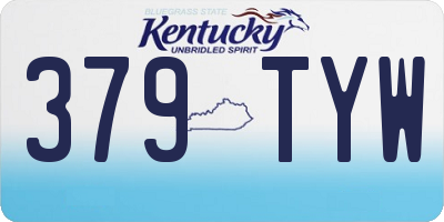 KY license plate 379TYW