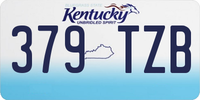 KY license plate 379TZB