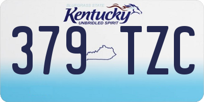 KY license plate 379TZC