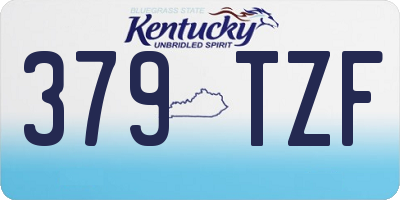 KY license plate 379TZF