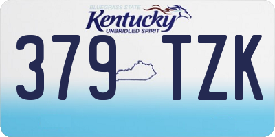 KY license plate 379TZK