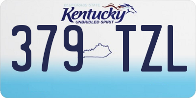 KY license plate 379TZL