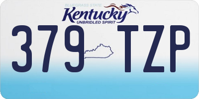 KY license plate 379TZP