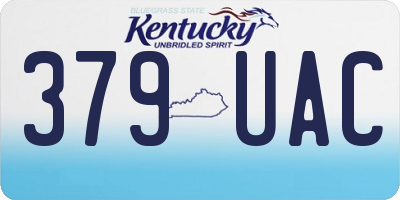 KY license plate 379UAC