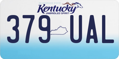 KY license plate 379UAL