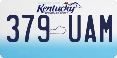 KY license plate 379UAM
