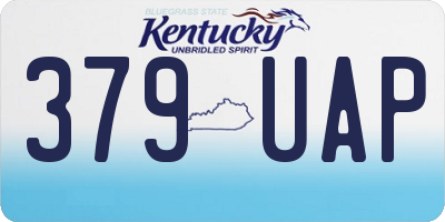 KY license plate 379UAP