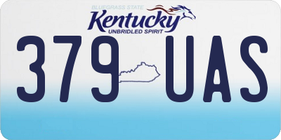 KY license plate 379UAS