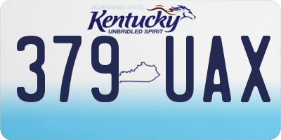 KY license plate 379UAX