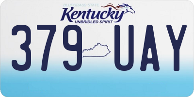 KY license plate 379UAY