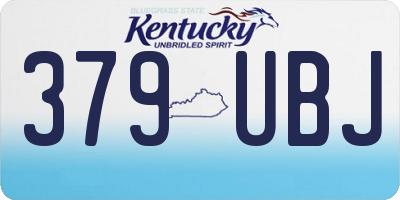 KY license plate 379UBJ