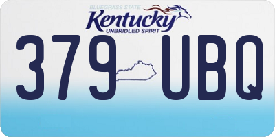KY license plate 379UBQ