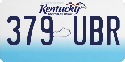 KY license plate 379UBR