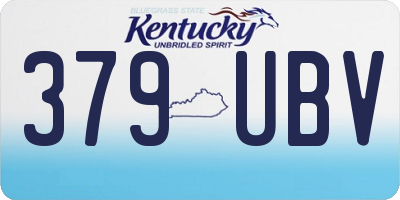 KY license plate 379UBV
