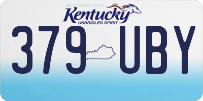 KY license plate 379UBY