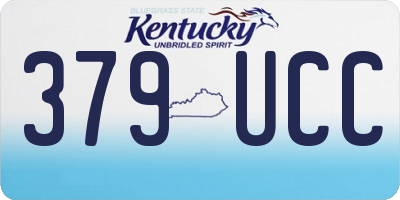 KY license plate 379UCC