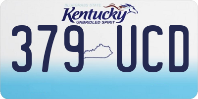 KY license plate 379UCD