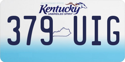 KY license plate 379UIG