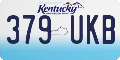 KY license plate 379UKB