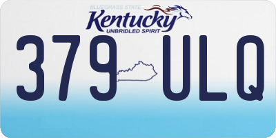 KY license plate 379ULQ