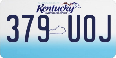 KY license plate 379UOJ