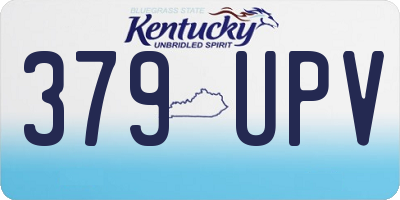 KY license plate 379UPV